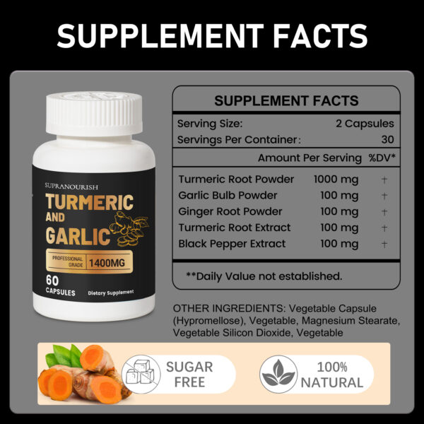 Turmeric and Garlic Supplements - Image 2